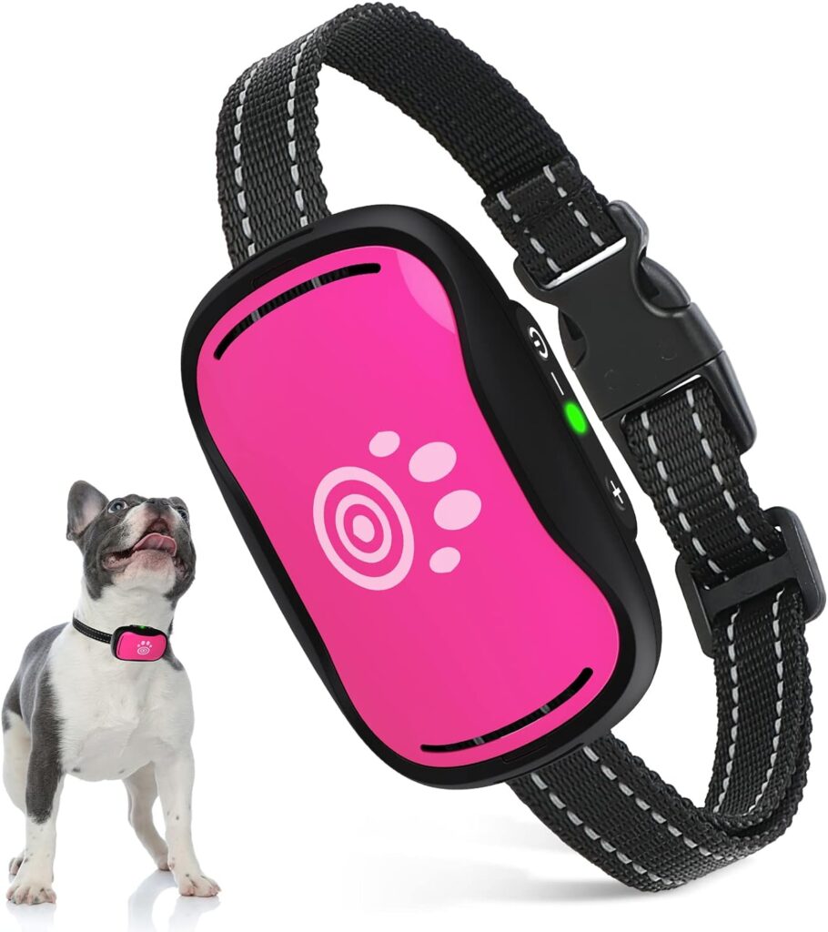 Anti Bark Collars for Dogs, Rechargeable Anti Barking Dog Collars Small Dogs Humane Baking Control Device Beep Vibrate No Shock Dog Bark Collar for Medium Large Dogs Training, Blue