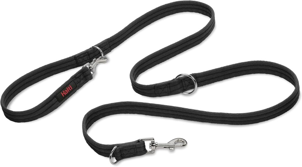 HALTI Training Lead Size Large Black, 2m, Professional Dog Lead to Stop Pulling on the Lead, Perfect for Puppy Walks, Easy to Use Double-Ended Dog Leash, Lightweight Soft Durable HALTI Training Lead Size Large Black, 2m, Professional Dog Lead to Stop Pulling on the Lead, Perfect for Puppy Walks, Easy to Use Double-Ended Dog Leash, Lightweight Soft Durable