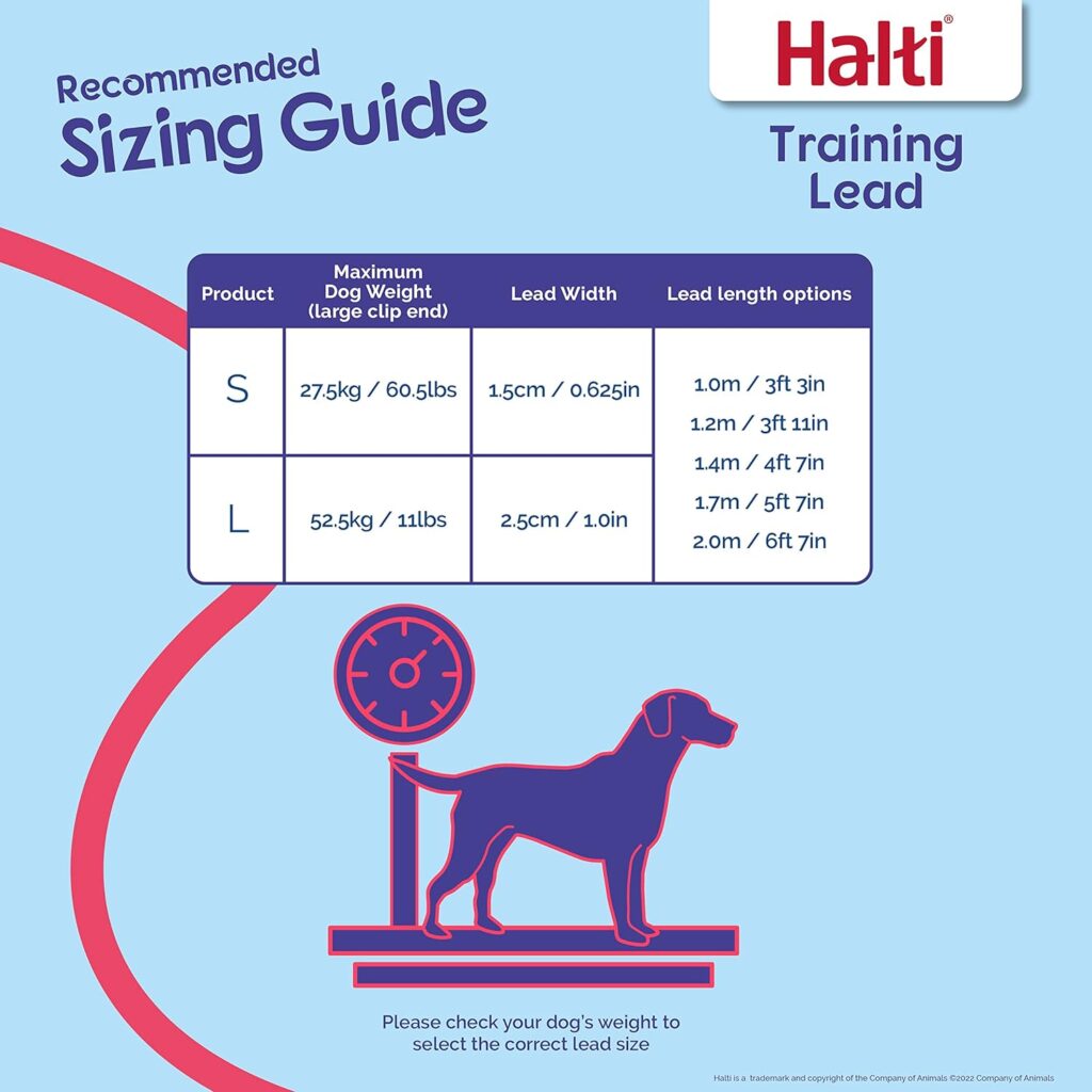HALTI Training Lead Size Large Black, 2m, Professional Dog Lead to Stop Pulling on the Lead, Perfect for Puppy Walks, Easy to Use Double-Ended Dog Leash, Lightweight Soft Durable HALTI Training Lead Size Large Black, 2m, Professional Dog Lead to Stop Pulling on the Lead, Perfect for Puppy Walks, Easy to Use Double-Ended Dog Leash, Lightweight Soft Durable