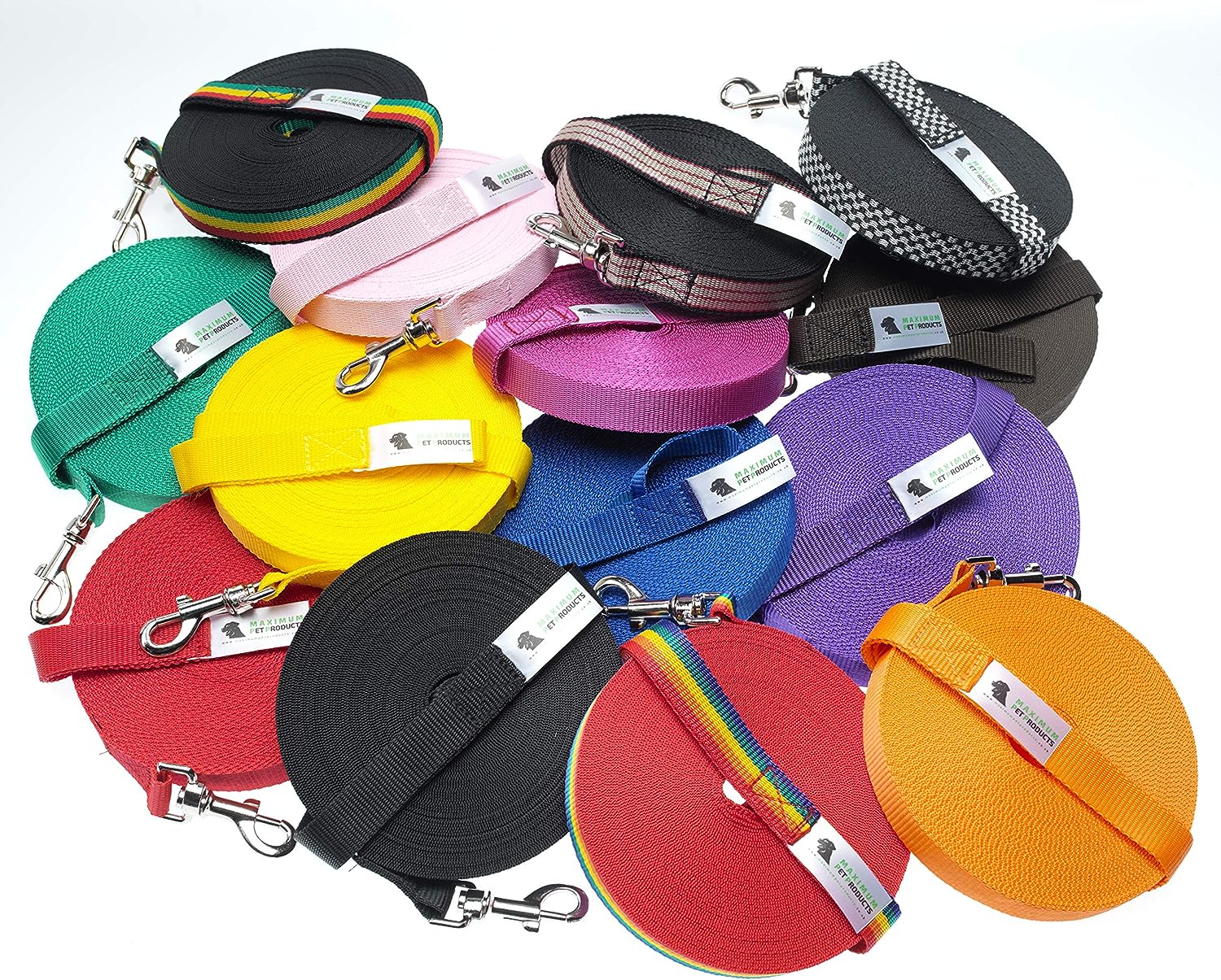 Maximum Pet Products Hundetrainingsleine – 30 M Lang, Reißfest Bis 440 Kg, Violett