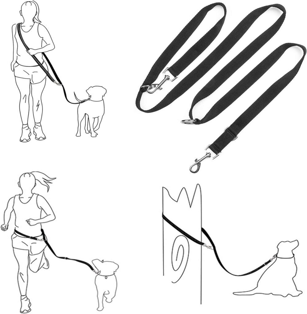 YankMooM Dog Training Lead Leash,6.9FT Double Ended Dog Lead for Training Walking Running Multi-Function Dog Lead Rope(Black) YankMooM Dog Training Lead Leash,6.9FT Double Ended Dog Lead for Training Walking Running Multi-Function Dog Lead Rope(Black)
