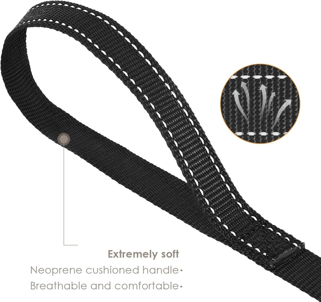 Cobee Reflective Dog Leash, Nylon Dog Leash Heavy Duty Dog Training Leash Durable Training Lead Rope with Metal Clasps Leash for Puppies Dog Mountain Climbing Dog Leash Walking Leads(120x2.5cm)