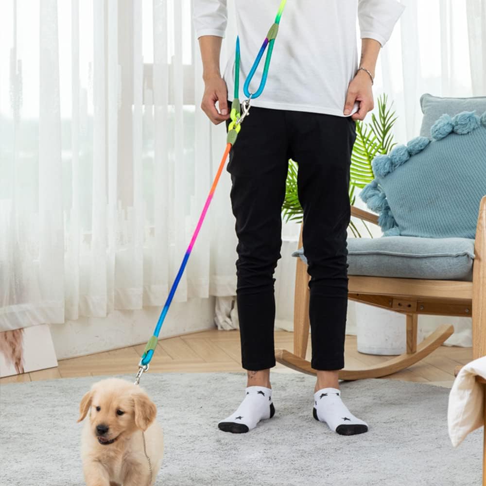 Hands Free Dog Leash for Running Walking Training, Crossbody Double Dog Lead Rope, 1.2cm Thick Nylon Reflective Heavy Duty Dog Leash Belt for Small Medium Large Dogs (Black) Hands Free Dog Leash for Running Walking Training, Crossbody Double Dog Lead Rope, 1.2cm Thick Nylon Reflective Heavy Duty Dog Leash Belt for Small Medium Large Dogs (Black)