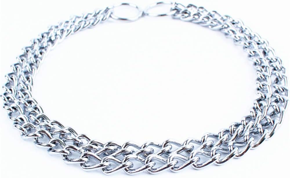 Adjustable Stainless Steel Dog Choke Collar P Chain - Heavy Chain Dog Titan Training Choke Collars 360 Degree Rotation Chain Dog Collars Covered For Small Medium Large Dogs I2819915613