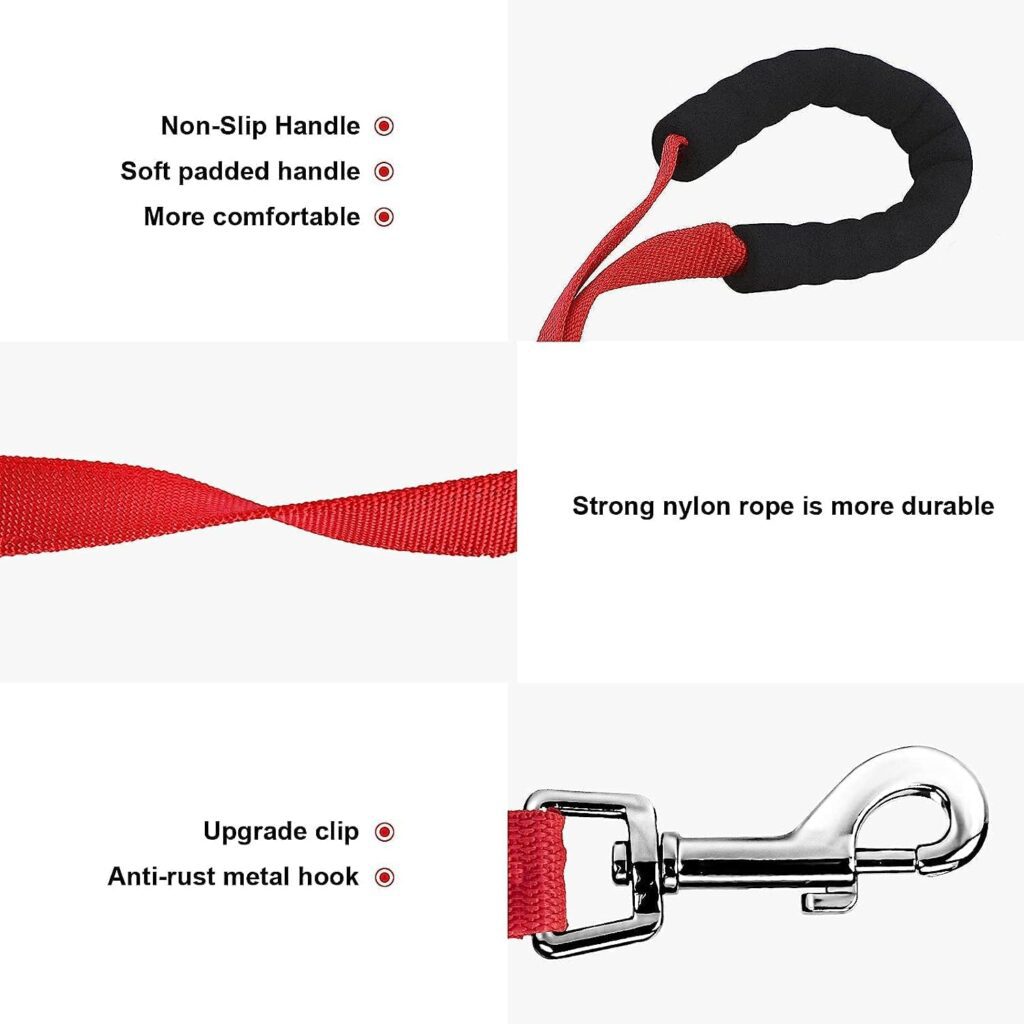 Training Lead for Dogs, RUNEAY Long Line Dog Lead 30m Long Dog Lead for Training, Long Dog Training Lead with Padded Handle, Dog Lead for Recall Training, Long Lead for Small Meduim Large Dog (Red) Training Lead for Dogs, RUNEAY Long Line Dog Lead 30m Long Dog Lead for Training, Long Dog Training Lead with Padded Handle, Dog Lead for Recall Training, Long Lead for Small Meduim Large Dog (Red)