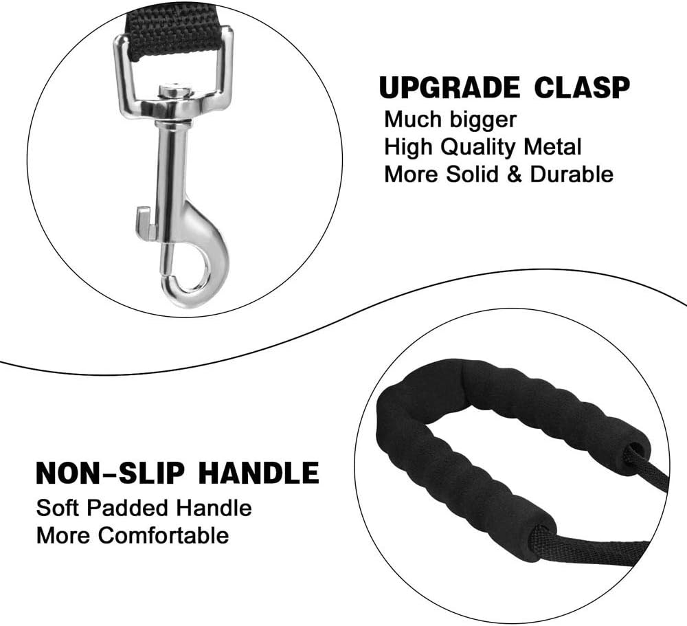 Training Leads for Dogs - Nylon Long Training Dog Leash Long Dog Recall Lead, Long Line for Dog Tracking Training, Long Lead Leash for Pet Recall Obedience with Comfortable Padded Handle (20M/65ft)