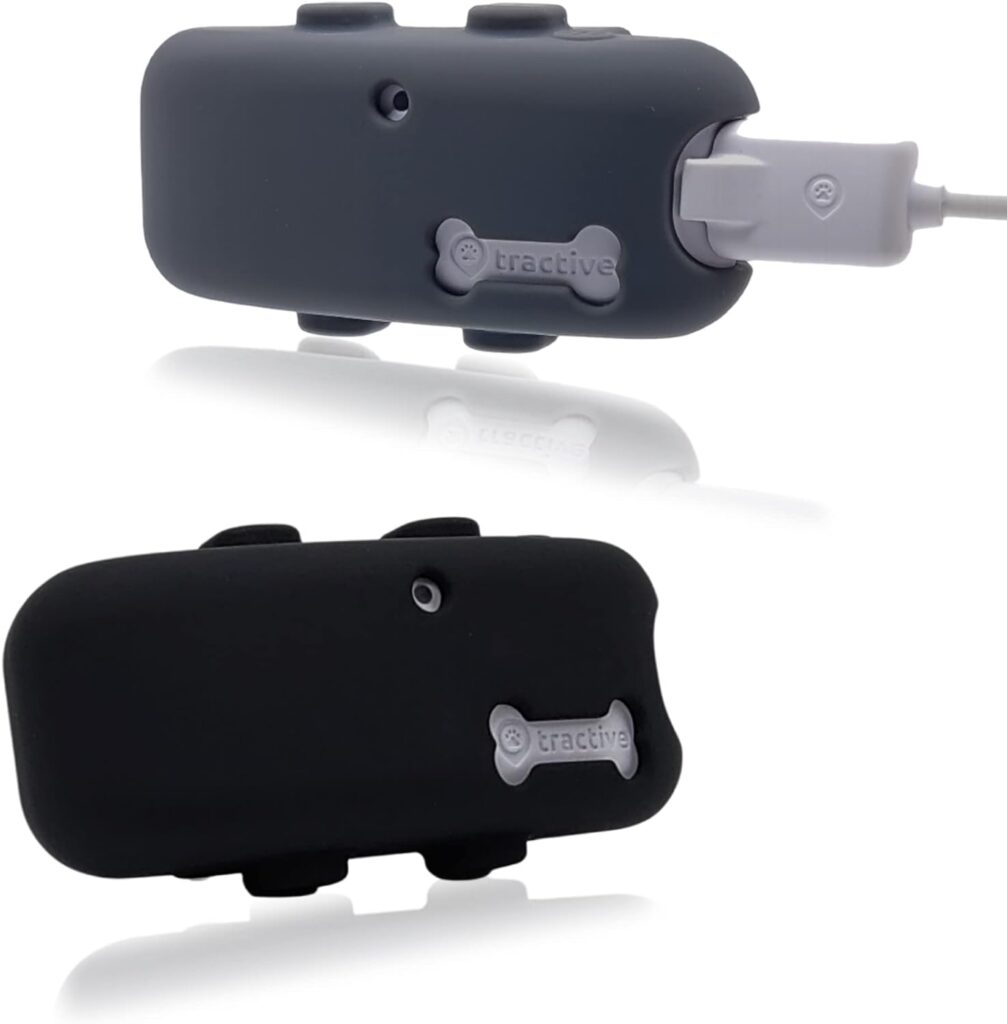 2 Pack Silicone Holder for Tractive GPS Pet Tracker,Rubber Accessories Cover Finder for Necklace,Secure Sturdy case with Strap for tractive tag for Dog cat Collar