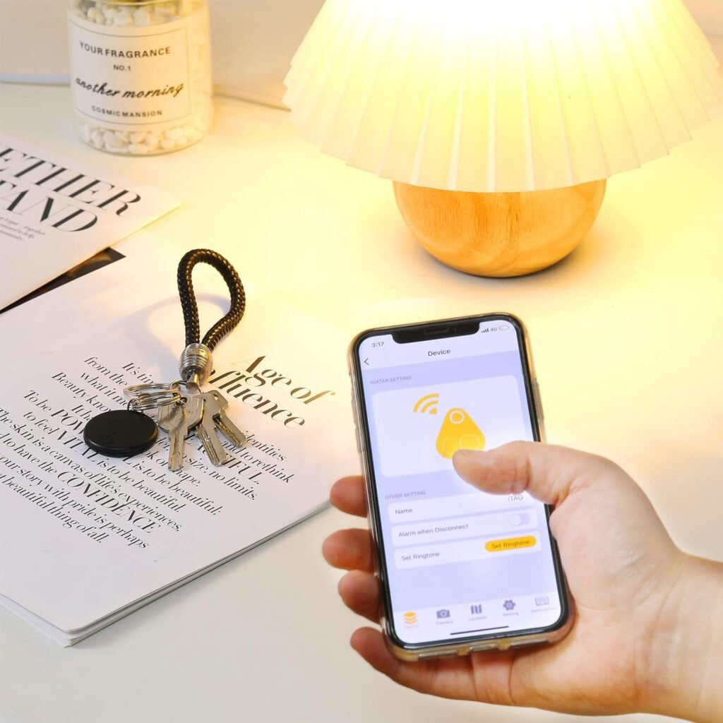 5 Packs Portable GPS Tracking Mobile Tracking Smart Anti Loss Device Key Finder Locator GPS Smart Finders Tracker Device for Kids Dog Pet Cat Wallet Keychain Luggage, Alarm Reminder, App Control (5)