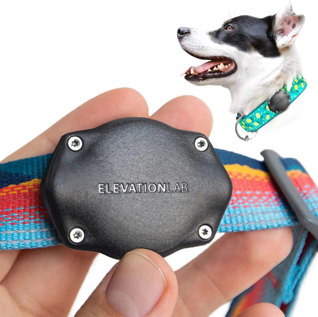 Elevation Lab TagVault Pet - The Most Secure AirTag Dog Collar Mount | IP68 Waterproof, Fits All Width Collars