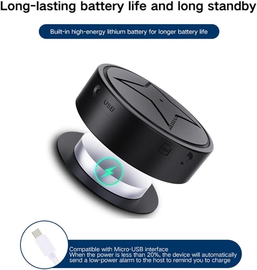 GPS Tracker for Vehicles with Strong Magnetic, Mini Tracker for Vehicles No Subscription - Smallest Locator Real Time, Anti-Theft Micro Tracking Device with Free App