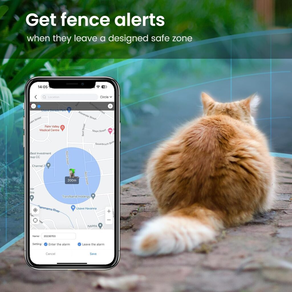 SEEWORLD P1 GPS Cat Dog Tracker - for Anti Lost, Waterproof, Real Time Tracking  Smart Activity Tracking Device, Unlimited Range, Fits All Pet Collars (Pink)